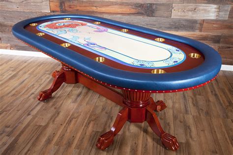 "Casino De Paris" iShowroom Custom Rockwell Poker Game Table W/ "Casino ...