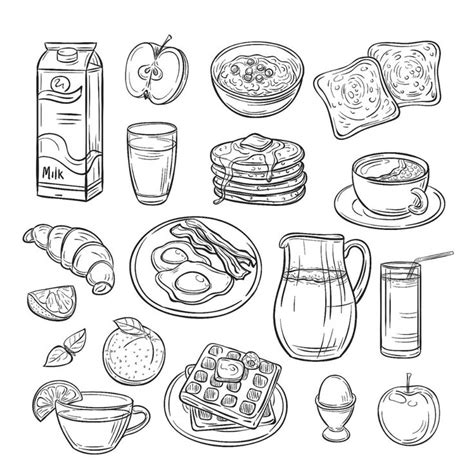 Printable Coloring Pages Tiny Food