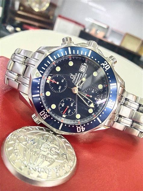 Omega Seamaster Chronograph, Luxury, Watches on Carousell