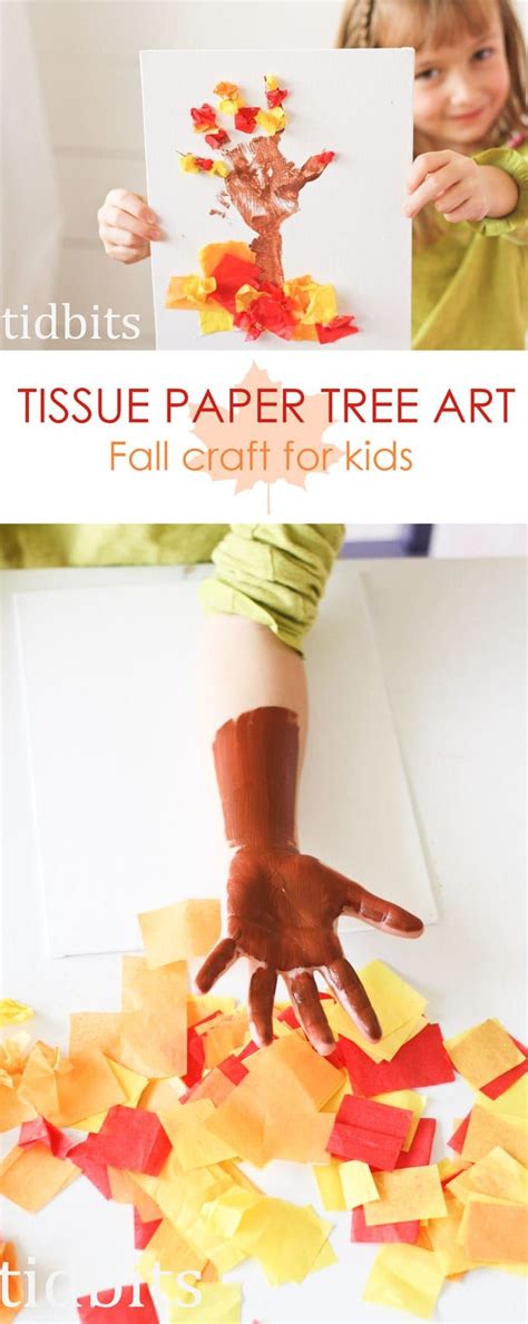 Tissue Paper Tree Art for Kids