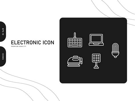 Electronics Icon Set Free Vector 4971237 Vector Art at Vecteezy