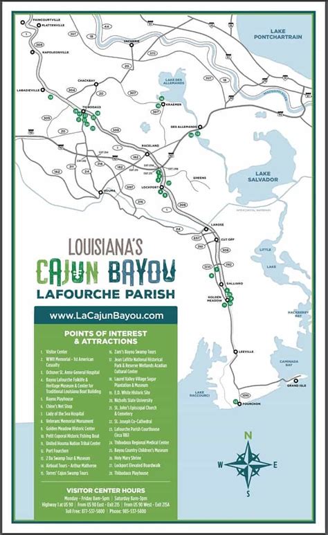 Lafourche Parish Maps | LA Cajun Bayou