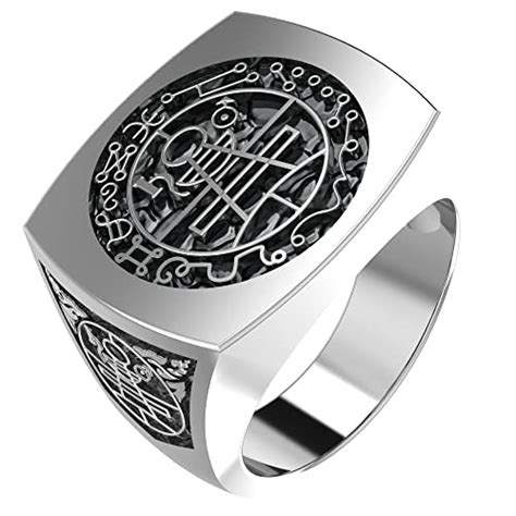 Secret Seal of King Solomon Handmade 3D Ring Solid Sterling Silver 925 - campestre.al.gov.br