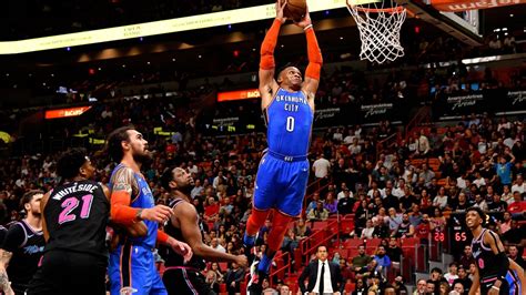 WATCH: Relive one minute of Russell Westbrook dunking on everything