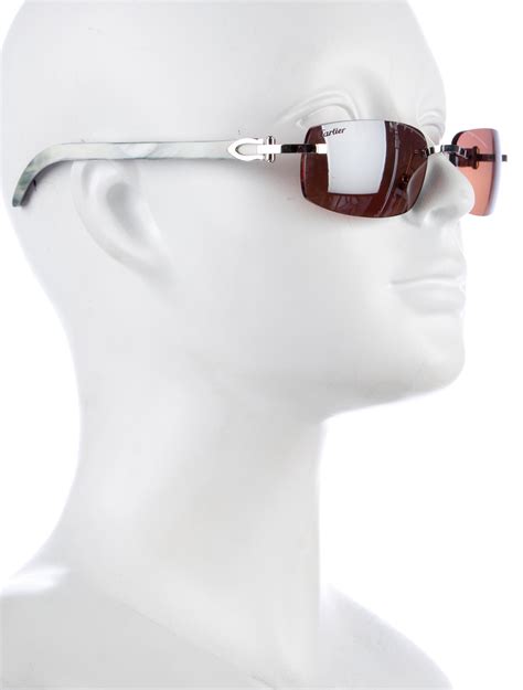 Cartier Buffalo Horn Rimless Sunglasses « Heritage Malta