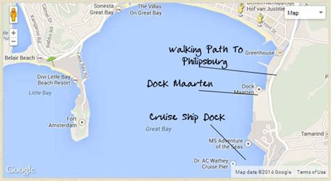 St Maarten Cruise Port Map - Maps For You