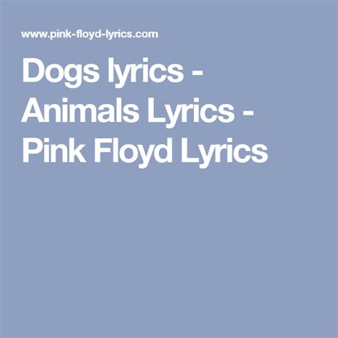 Top Pink Floyd Animals Lyrics of the decade Don t miss out | Website ...