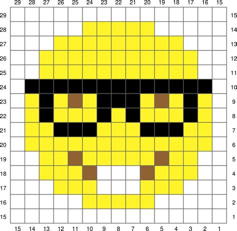 Hey!! I have finally written up and made a chart for the Nerdy Emoji C2C Square I made for my ...