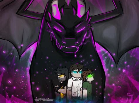 Dragon ender by Vruzzt on DeviantArt | Minecraft art, Minecraft comics, Minecraft anime