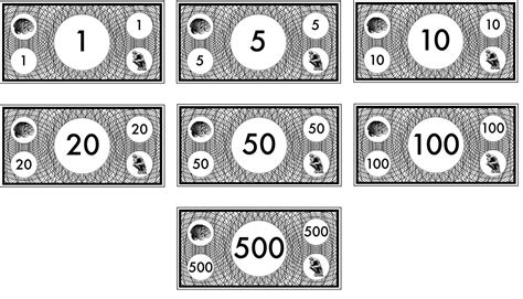 Monopoly Money Printable Sheets - Printable Templates