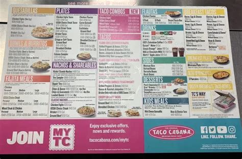 Taco Cabana Breakfast Hours & Menu Prices - 2024