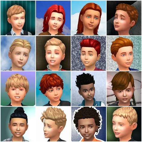 Sims 4 Boy Hair