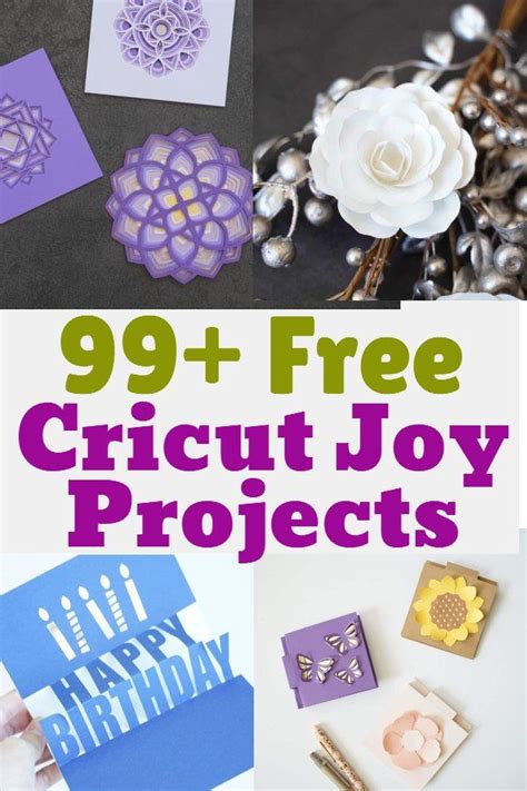 99 Free Cricut Joy Projects with Templates in 2022 | Cricket joy projects craft ideas, Joy cards ...