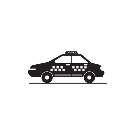 Taxi icon logo, vector design 13675378 Vector Art at Vecteezy