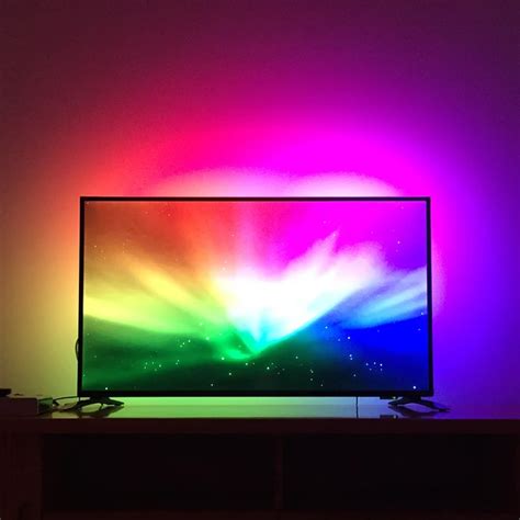 HDMI Ambilight Kit TV Backlight lighting ws2812b Pixels RGB Dream color LED Strip HDTV TV ...