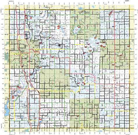 County Road Map - Mecosta County Natural History