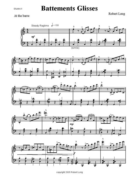 Ballet Class Sheet Music - Ballet Class Music