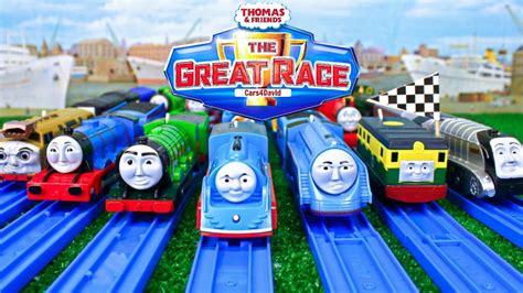 THOMAS AND FRIENDS THE GREAT RACE COMPILATION| TRACKMASTER THOMAS & FRIENDS TOY TRAINS - YouTube