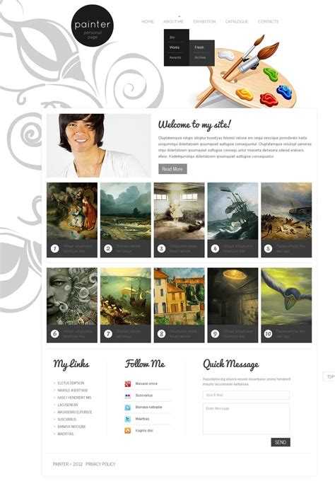 Free Artist Portfolio Website Templates, Myportfolio Is A Clean And Lightweight Portfolio Website.