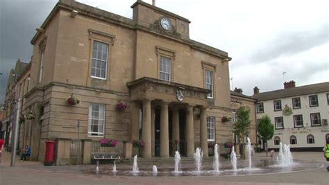 MANSFIELD, UK - AUGUST 2012:The Town Centre Of Mansfield In Nottinghamshire. Stock Footage Video ...