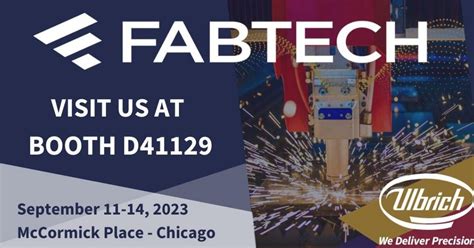 FABTECH 2023 | Ulbrich