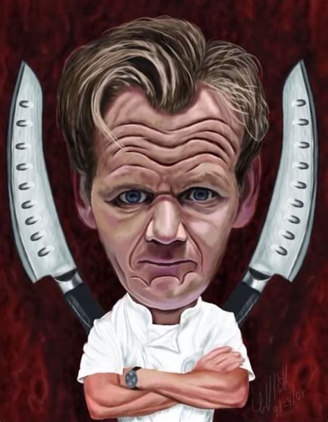 Gordon Ramsey | Caricature, Celebrity caricatures, Caricature artist