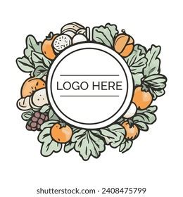 Vintage Vegetable Logo Farm Logo Vector Stock Vector (Royalty Free ...