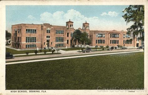 High School Building Sebring, FL Postcard