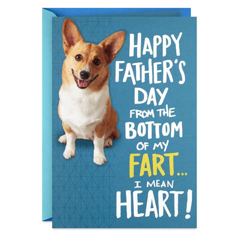 Hallmark Funny Fathers Day Card from Dog (Farting Corgi) - Walmart.com ...