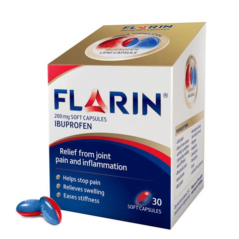 Flarin Ibuprofen 200mg Capsules - 30 - Buy Online, FREE Delivery Over £ ...