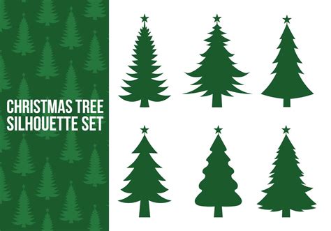 Christmas tree silhouette vectors - Download Free Vector Art, Stock Graphics & Images