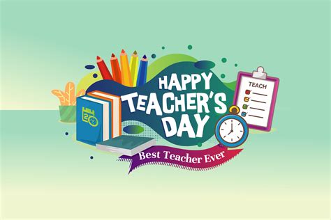 Happy Teacher's Day Card Or Banner Design | ubicaciondepersonas.cdmx.gob.mx