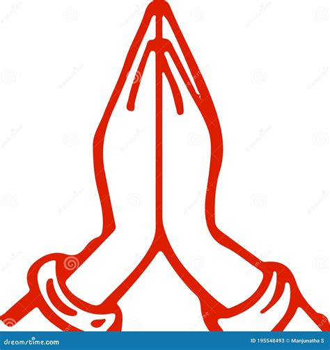 Namaskar Hand Icon Vector Illustration | CartoonDealer.com #35939342