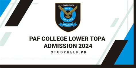 PAF College Lower Topa Admission 2024