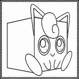 Jigglypuff Cube Craft Coloring Page  Wecoloringpagecom sketch template