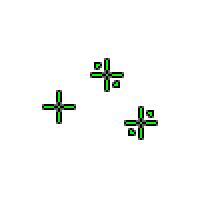 Crosshair Green Cursors