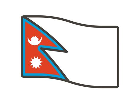 Nepal Flag Emoji PNG Transparent Emoji - Freepngdesign.com