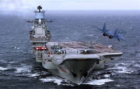 Download Warship Jet Fighter Aircraft Carrier Military Russian Aircraft Carrier Admiral ...