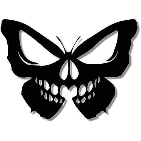 Skull Butterfly Pattern Decal, Sticker Bomb Vinyl Decal For Car Truck ...