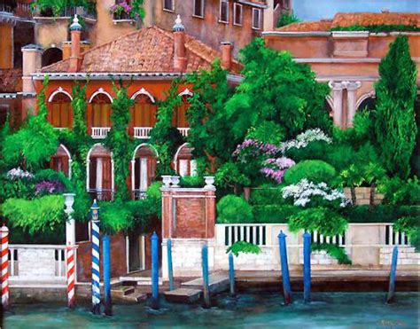 Venice Left Bank | Artwork By Betty Lou Barry