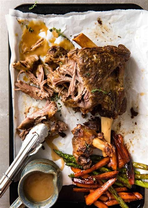 Slow Cooker Roast Lamb Leg | RecipeTin Eats