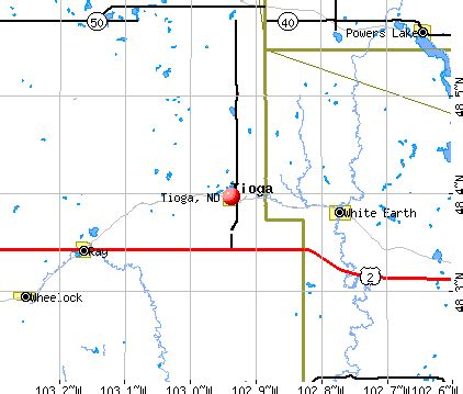 Tioga North Dakota Map