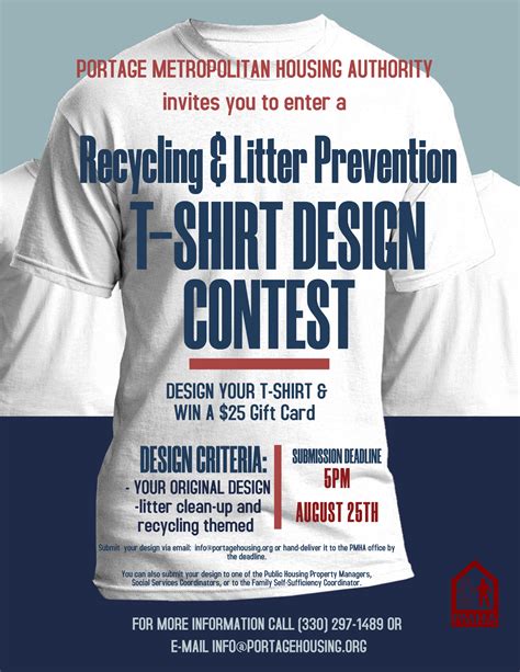 T-Shirt Design Contest Flyer - Portage Metropolitan Housing Authority