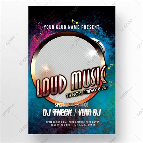 Music Flyer Template Download on Pngtree