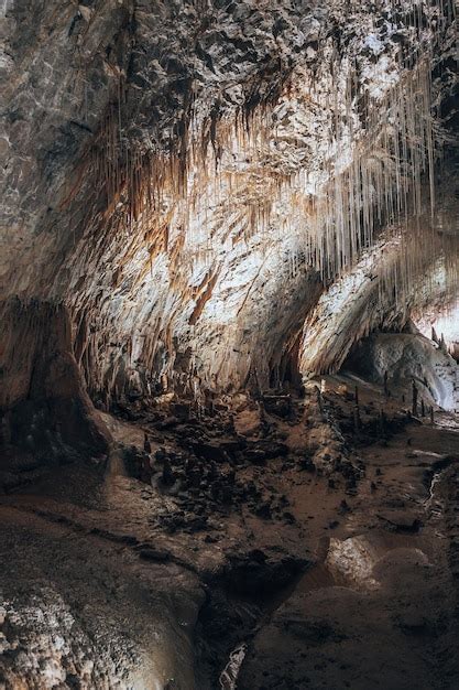 Premium Photo | Rock formations in cave