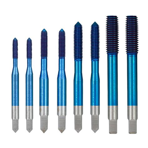 Blue nano fluteless forming machine taps m2-m12 metric machine plug tap extrusion taps hss ...