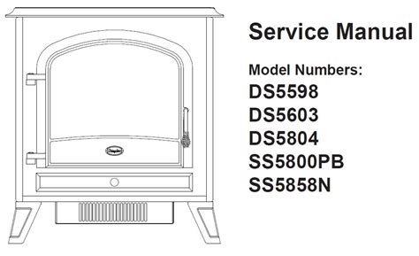 Dimplex Fireplace Parts Manual