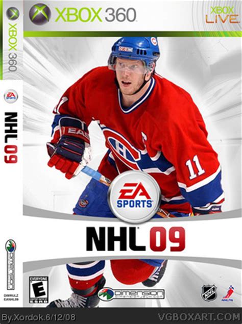 NHL 09 Xbox 360 Box Art Cover by Xordok