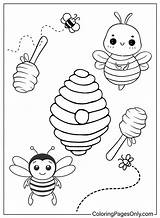 Coloring Page Bee Free  Printable Pages sketch template
