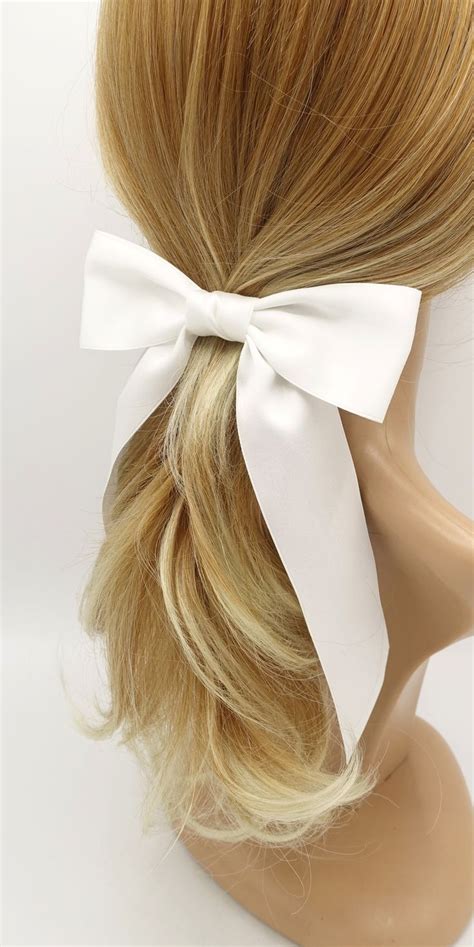 White Bow For Hair